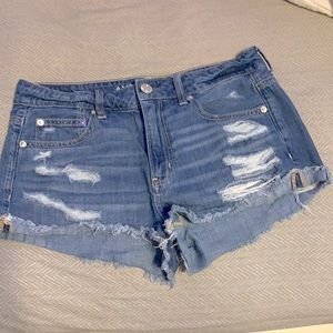 american eagle denim shorts